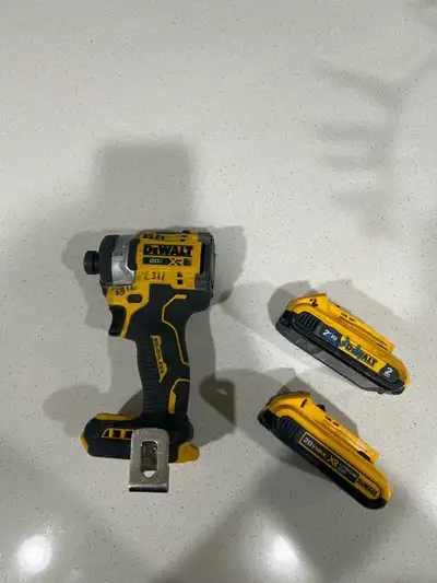 impact driver and batteries, View more