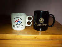 assorted coffee and tea mugs. all mugs are new