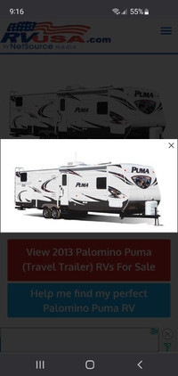 2014 puma palomino travel trailer
