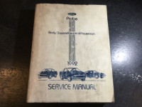 1992 Ford Probe Repair Manual Body/Chassis/Electrical/Powertrain