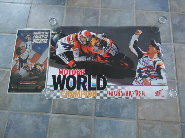 Nicky Hayden  World Champion  Collector Posters in Motorcycle Parts & Accessories in Lethbridge - Image 3