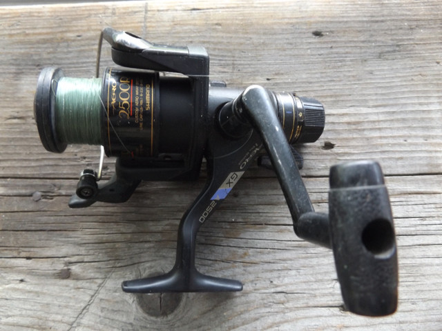 Shimano Sides tab Aero GX2500R Spinning Fishing Reel W/Quickfire, Fishing,  Camping & Outdoors, Ottawa