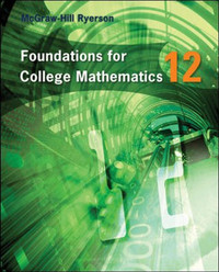 Foundations for College Mathematics 12 9780070725140
