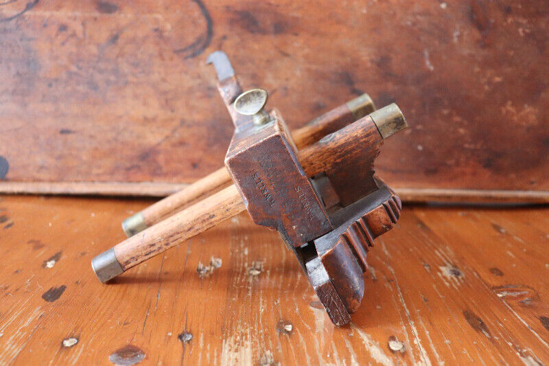 Vintage Woodworking Plough Plane Atkin & Son, Birmingham Hand Tools