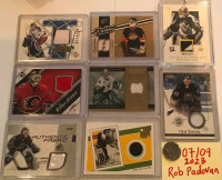8 NHL Goalie Jersey Cards: Richter, R. Miller, Khabibulin more