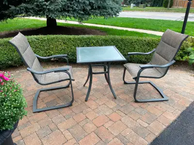 Hampton Bay St. Lucia 3-Piece Bistro Set – Like New!, View more