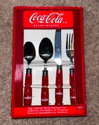 Coca-Cola Collectible Flatware Set 16pc Stainless Steel