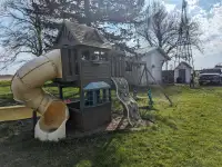 Swing set / play house / sandbox for new home.
