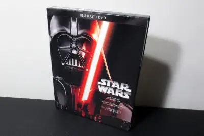 Star Wars Blu-Ray and DVD 3 Movie 6 Disc Box Set, View more