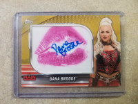 Topps WWE 2019 Dana Brooke autographed kiss card # 06/10