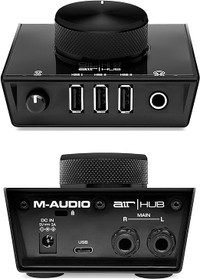 M-Audio AIR|HUB - USB Audio Interface with 3 Port Hub and Record