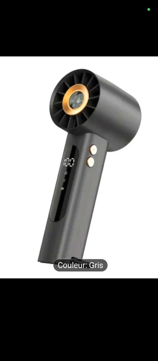 Ventilateur à main turbo rechargeable par USB - Vitesse  dans Appareils photo et caméras  à Ville de Montréal - Image 4