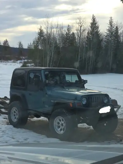 1997 jeep tj lifted with 35" tires new V8 350 alternator and battery Standard transmission $7000 or...