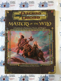 RPG: D&D 3.0 Masters of the Wild Accessory