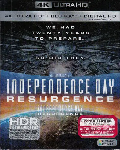 dvd neuf 4k ultra hd independence day resurgence, View more