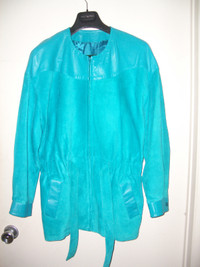 cuir DANIER    manteau vintage leather  jacket -- size M / L