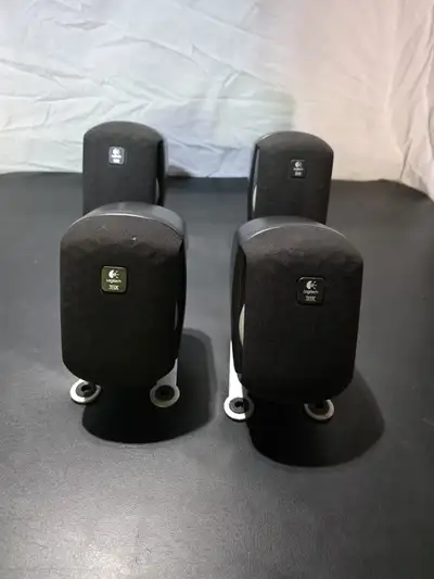 Elevate your audio experience with this set of four Logitech THX satellite speakers. These speakers...