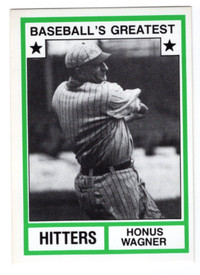 1982 TCMA Baseball's Greatest Hitters #31 Honus Wagner Pittsburg