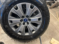 FORD FACTORY 20 INCH RIMS AND OPEN COUNTRY A/T 3 TIRES