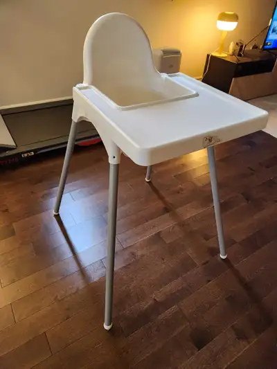 Ikea high chair.