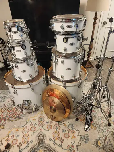 8 pc. PDP X7 Maple drums (by DW), hardware, cymbals!, View more