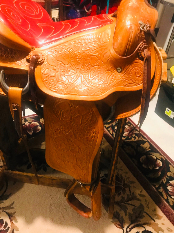 15” New Welsh’s Western Saddle in Equestrian & Livestock Accessories in Edmonton - Image 4