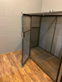 Steel storage cage keep expensive items safe in your shop