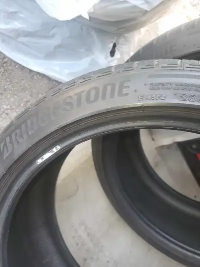 Up for sale are a set of Bridgestone Turanza tires, size 235/40R19. Call or text 905-439-7445