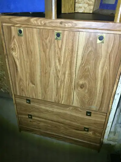 Vintage wooden armoire. Wood furniture. I deliver!, View more