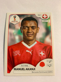 2018PANINI FIFA WORLD CUP RUSSIA M. AKANJI #376 SWITZERLAND