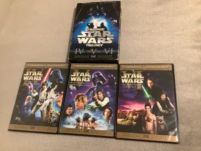 Star Wars Widescreen Original Trilogy DVD Set. Includes original theatrical versions of all three fi...