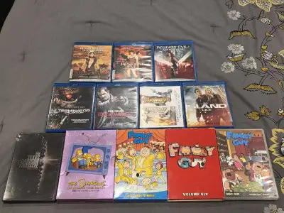blu ray movies, DVD, Family Guy, The Simpsons, View more
