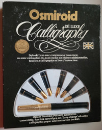 Vintage Osmiroid Deluxe Calligraphy 22K GP Fountain Pen Set