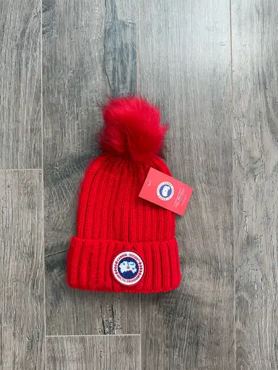 Canada Goose red winter hat, View more