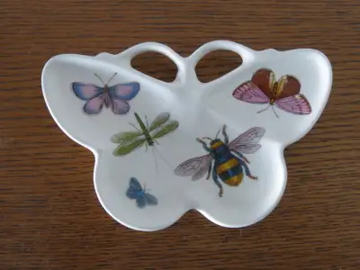 PORTMEIRION BOTANIC GARDEN BUTTERFLY PORCELAIN SPOON REST, new, View more