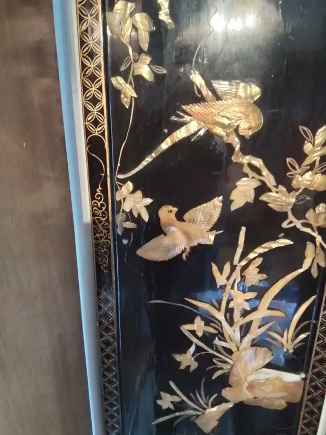 Chinese Lacquer Mother-of-Pearl Wall Panel in Home Décor & Accents in City of Toronto - Image 6