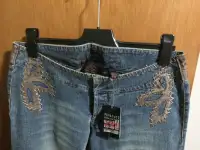 Parasuco vintage denim ladies low rise flare jeans