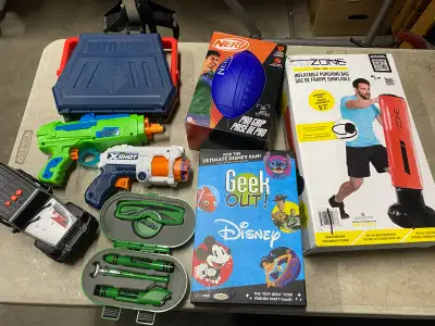 Kids toy and sports items for sale, View more