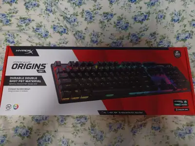 HyperX Alloy Origins PBT Mechanical Gaming Keyboard Aqua Switch, View more