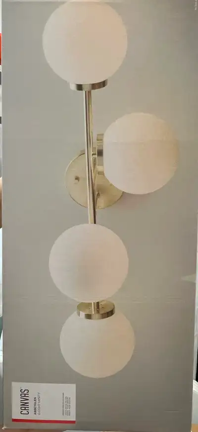 RAMPE D'ÉCLAIRAGE 4 LUMIÈRES CANVAS (NEUVE), View more