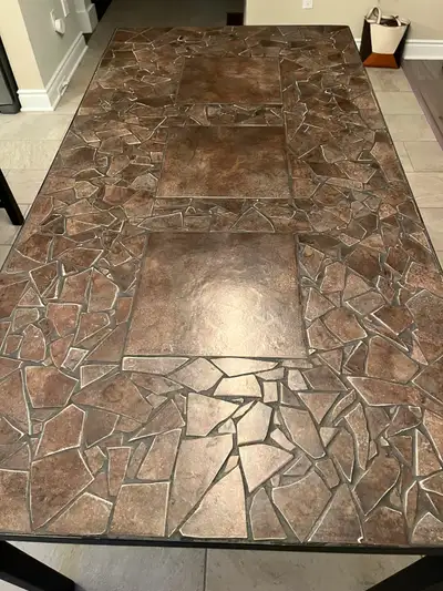 CUSTOM MADE CERAMIC AND METAL TABLE, View more