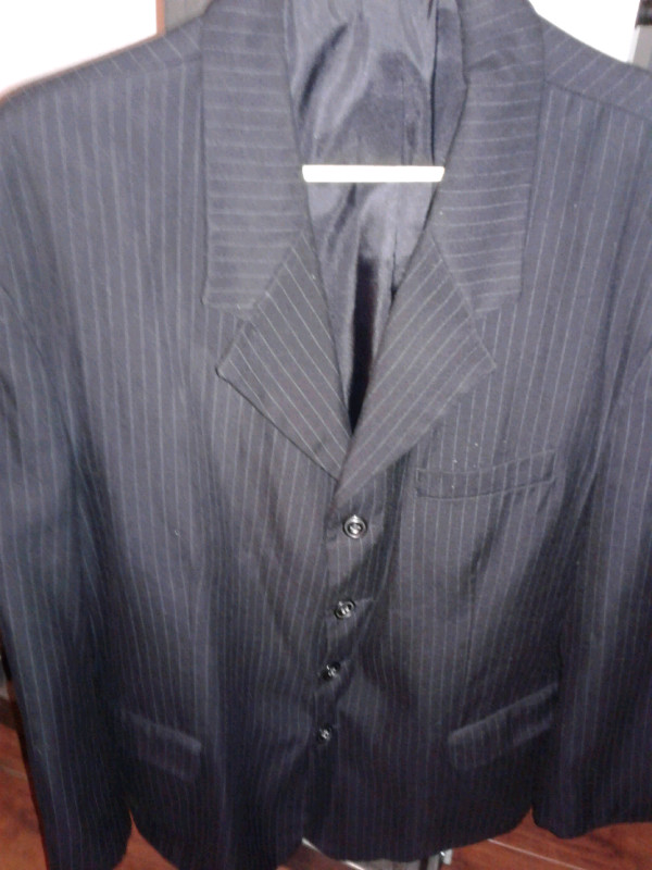 Men's pinstripe suit blazer (chest 46 inches) *$25 or best offer in Men's in City of Toronto