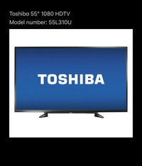 *Excellent Condition* Toshiba 55" 1080 HDTV
