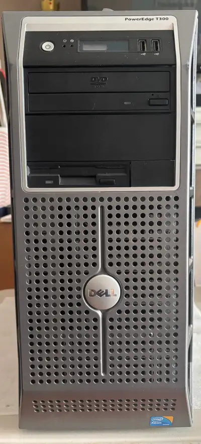 Reliable and robust Dell PowerEdge T300 tower server, perfect for a home lab, file storage, or learn...