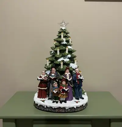Vintage Ceramic Christmas Tree with Lights, View more