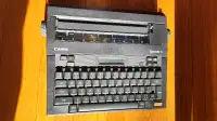 CANON TYPESTAR5 Electronic Portable Typewriter&Case Vintage Tech