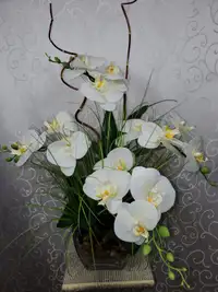 Flowers arrangement orchid, real touch orchid