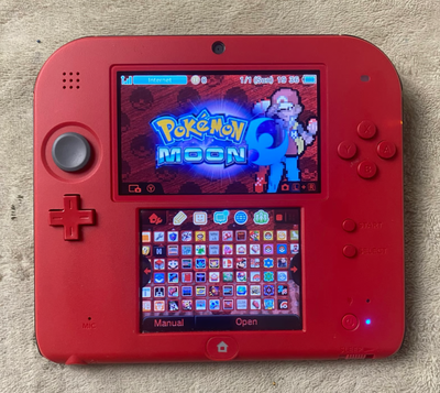 MODDED Nintendo 2DS RED《999+ Games & All Pkmn Titles Gen1-7》, View more