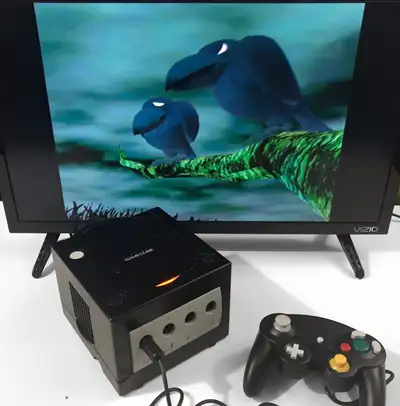 Black GameCube with game library (HDMI an option), View more