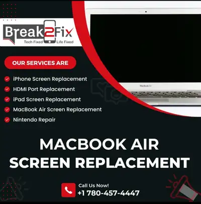MacBook Air Screen Replacement – Clear Vision, Seamless Performance! Is your MacBook Air screen crac...